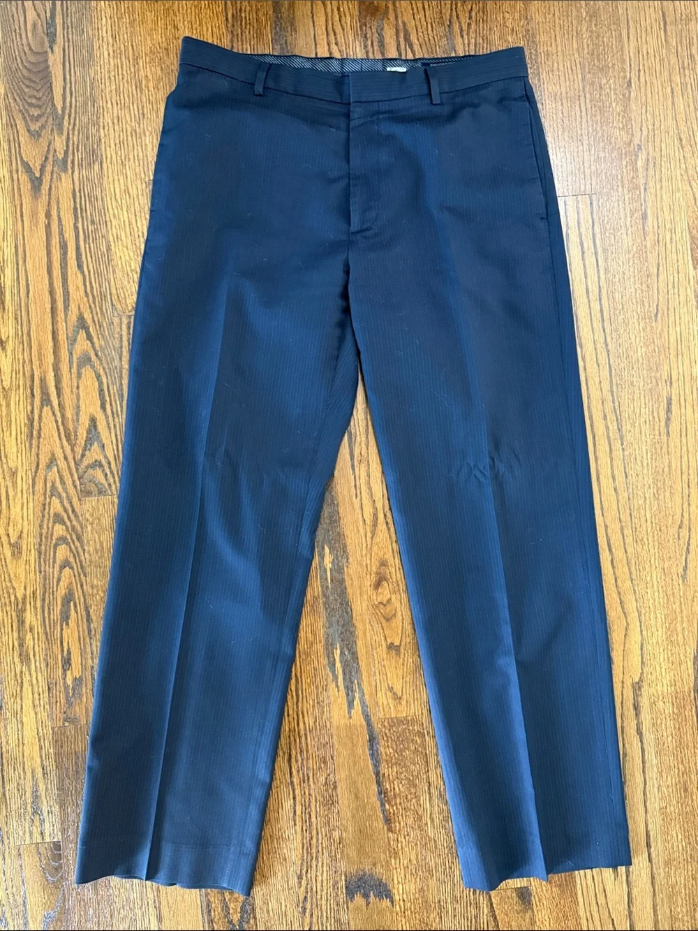 Banana Republic Men's 34x30 Modern Fit Dark Navy Pinstripe Dress Pants
